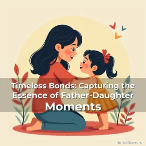 Artistic representation for Timeless Bonds: Capturing the Essence of Father-Daughter Moments